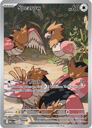 ME01 Mega Evolution 151/132 Spearow - Holofoil - Illustration Rare