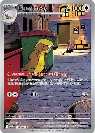 ME01 Mega Evolution 153/132 Gumshoos - Holofoil - Illustration Rare