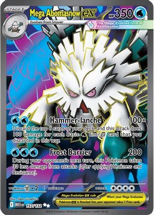 ME01 Mega Evolution 157/132 Mega Abomasnow ex - Holofoil - Ultra Rare