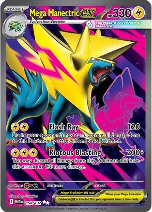 ME01 Mega Evolution 158/132 Mega Manectric ex - Holofoil - Ultra Rare