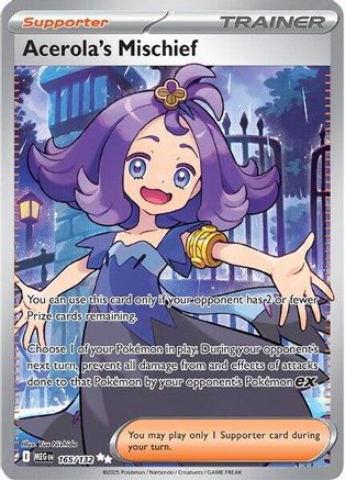 ME01 Mega Evolution 165/132 Acerola's Mischief - Holofoil - Ultra Rare