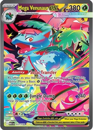 ME01 Mega Evolution 177/132 Mega Venusaur ex - Holofoil - Special Illustration Rare