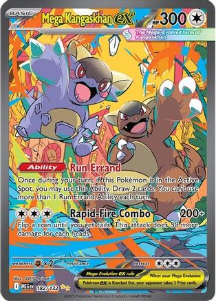 ME01 Mega Evolution 182/132 Mega Kangaskhan ex - Holofoil - Special Illustration Rare