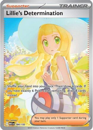 ME01 Mega Evolution 184/132 Lillie's Determination - Holofoil - Special Illustration Rare