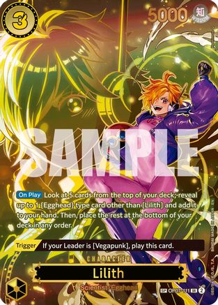 Carrying On His Will OP07-111 Lilith - Foil - Super Rare