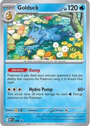 ME Mega Evolution Promo 008 Golduck - Holofoil - Promo
