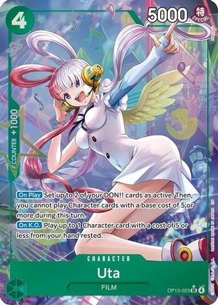 Carrying On His Will OP13-023 Uta (Alternate Art) (OP13-023) - Foil - Super Rare