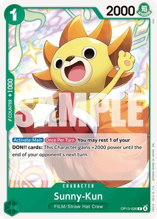 Carrying On His Will OP13-026 Sunny-Kun (OP13-026) - Common