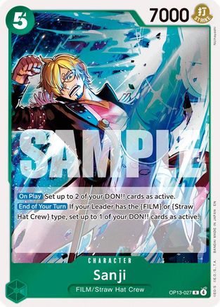 Carrying On His Will OP13-027 Sanji (OP13-027) - Foil - Rare