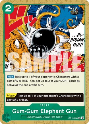 Carrying On His Will OP13-038 Gum-Gum Elephant Gun (OP13-038) - Uncommon