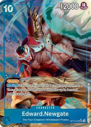 Carrying On His Will OP13-042 Edward.Newgate (Alternate Art) (OP13-042) - Foil - Super Rare