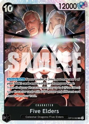 Carrying On His Will OP13-082 Five Elders (OP13-082) - Foil - Super Rare