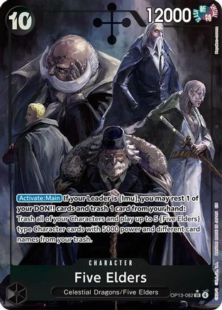 Carrying On His Will OP13-082 Five Elders (Alternate Art) (OP13-082) - Foil - Super Rare