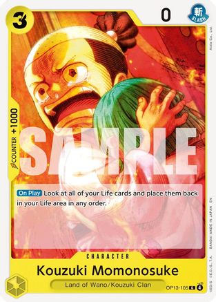 Carrying On His Will OP13-105 Kouzuki Momonosuke (OP13-105) - Common