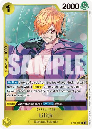 Carrying On His Will OP13-113 Lilith (OP13-113) - Foil - Rare
