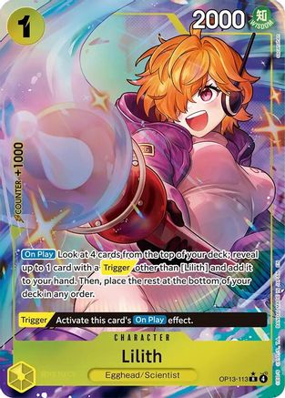 Carrying On His Will OP13-113 Lilith (Alternate Art) (OP13-113) - Foil - Rare