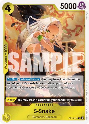Carrying On His Will OP13-114 S-Snake (OP13-114) - Foil - Rare