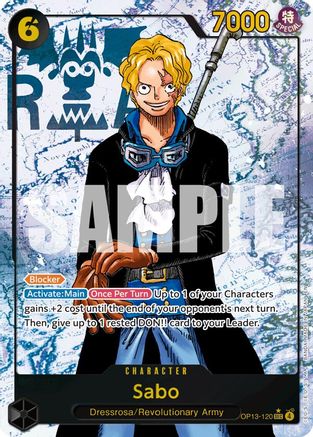Carrying On His Will OP13-120 Sabo (120) (Parallel) (OP13-120) - Foil - Secret Rare