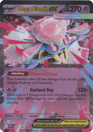 ME02 Phantasmal Flames 041 Mega Diancie ex - Holofoil - Double Rare