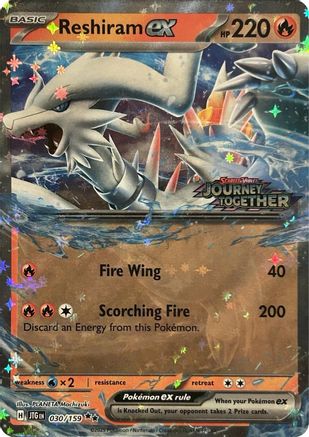 Miscellaneous Cards & Products 030 Reshiram ex (Journey Together Stamped) - Holofoil - Double Rare