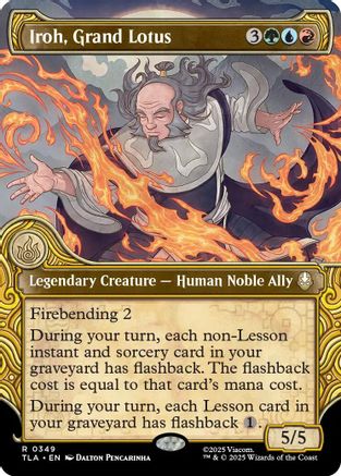 Avatar: The Last Airbender - (TLA-349) - Iroh, Grand Lotus (Showcase) Foil