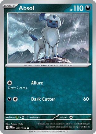 ME02 Phantasmal Flames 063 Absol - Reverse Holofoil - Common