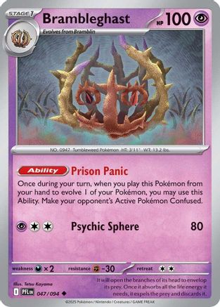ME02 Phantasmal Flames 047 Brambleghast - Reverse Holofoil - Uncommon