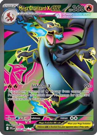 ME02 Phantasmal Flames 109/094 Mega Charizard X ex - Holofoil - Ultra Rare