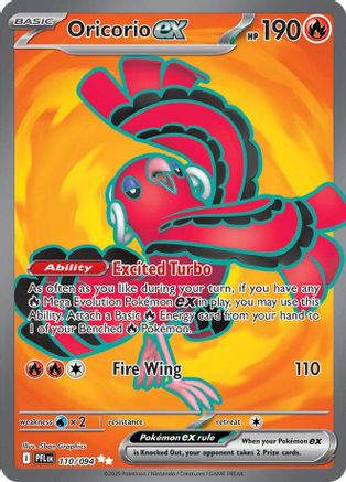 ME02 Phantasmal Flames 110/094 Oricorio ex - Holofoil - Ultra Rare
