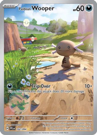 ME02 Phantasmal Flames 102 Paldean Wooper - Holofoil - Illustration Rare