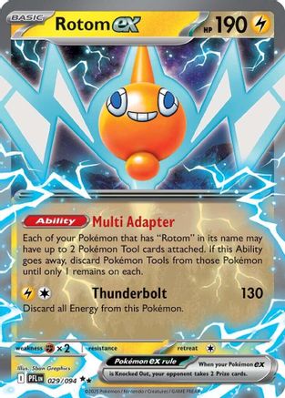 ME02 Phantasmal Flames 029/094 Rotom ex - Holofoil - Double Rare