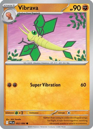 ME02 Phantasmal Flames 052 Vibrava - Reverse Holofoil - Common