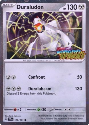 Miscellaneous Cards & Products 129 Duraludon (Surging Sparks) - Holofoil - Common