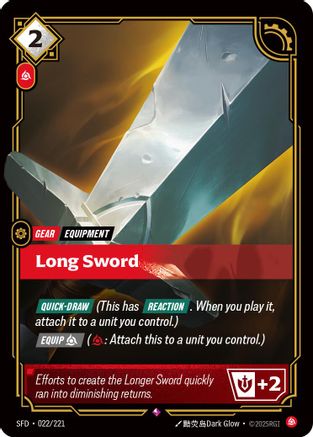 Spiritforged (022/221): Long Sword - Foil