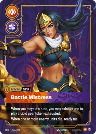 Spiritforged (203/221): Sivir - Battle Mistress - Foil