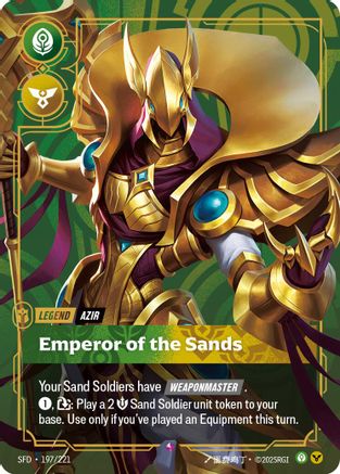 Spiritforged (197/221): Azir - Emperor of the Sands - Foil