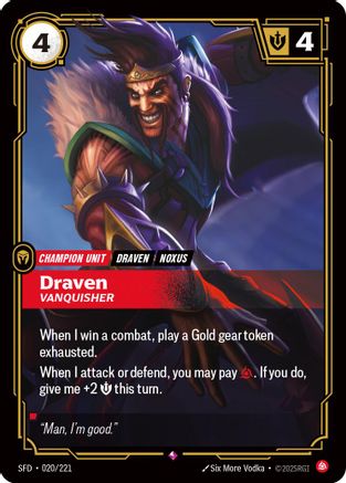 Spiritforged (020/221): Draven - Vanquisher - Foil