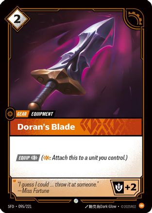 Spiritforged (095/221): Doran's Blade - Foil