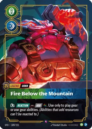 Spiritforged (189/221): Ornn - Fire Below the Mountain - Foil