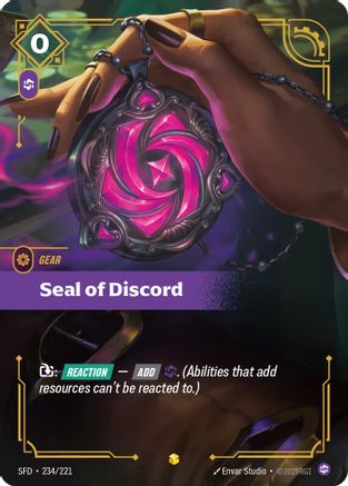 Spiritforged (234/221): Seal of Discord (Overnumbered) - Foil