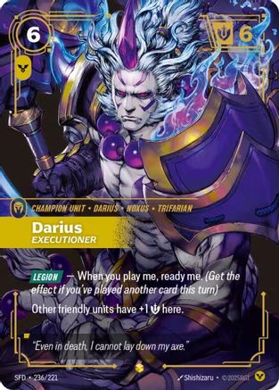 Spiritforged (236/221): Darius - Executioner (Overnumbered) - Foil