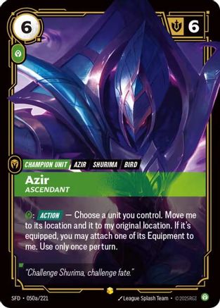 Spiritforged (050a/221): Azir - Ascendant (Alternate Art) - Foil