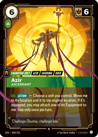 Spiritforged (050/221): Azir - Ascendant - Foil