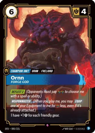 Spiritforged (085/221): Ornn - Forge God - Foil