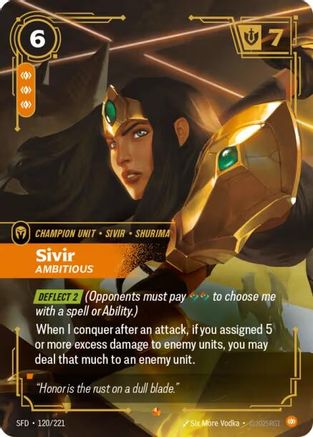 Spiritforged (120/221): Sivir - Ambitious - Foil