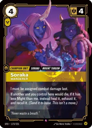 Spiritforged (173/221): Soraka - Wanderer - Foil