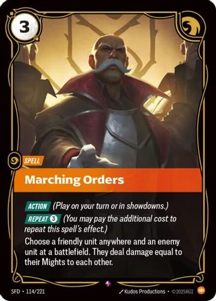 Spiritforged (114/221): Marching Orders - Foil