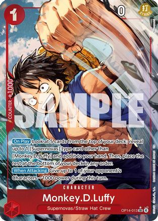 The Azure Seas Seven OP14-013 Monkey.D.Luffy - OP14-013 (Alternate Art) (OP14-013) - Foil - Super Rare