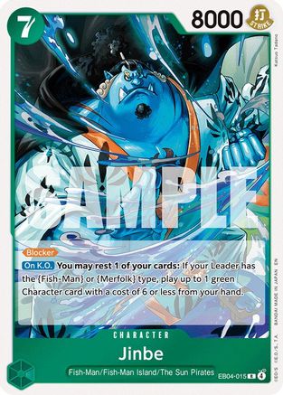 The Azure Seas Seven EB04-015 Jinbe - EB04-015 (EB04-015) - Foil - Rare