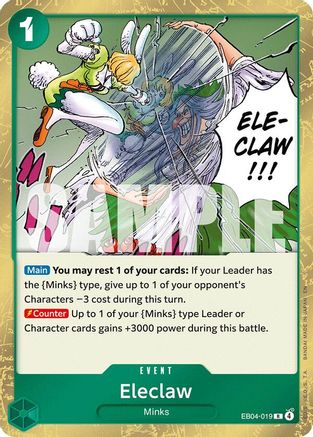 The Azure Seas Seven EB04-019 Eleclaw (EB04-019) - Foil - Rare